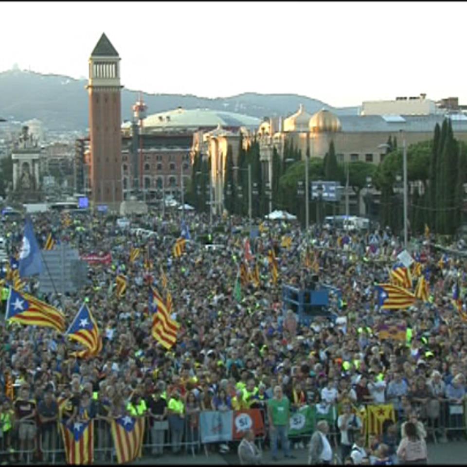 mitin de fin de campaña en Montjuic