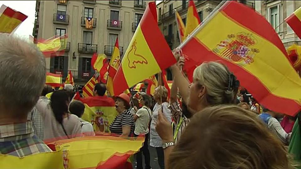 Concentración contra la República catalana en Barcelona