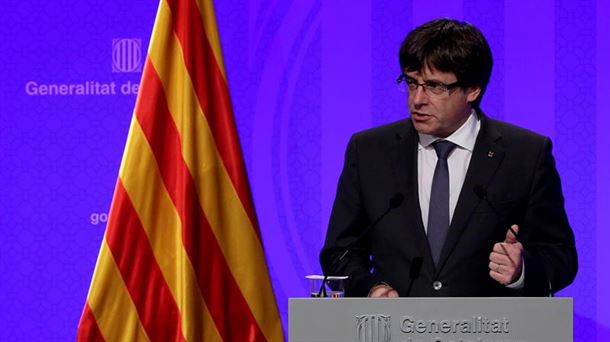 El presidente de la Generalitat, Carles Puigdemont. EFE.