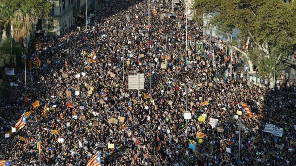 Manifestación 3-O en Barcelona