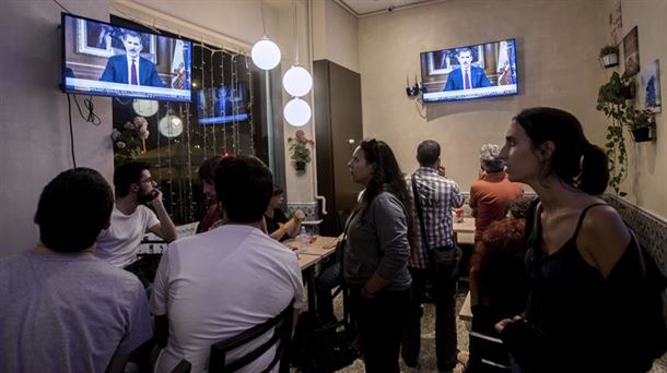 El rey de España ofreció por televisión un discurso en la noche del martes. Foto: EFE.