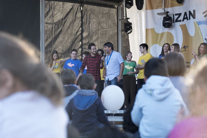 'Go!azen' telesailaren aurreestreinaldia, 'Izan EiTB'n. (Argazkia: EiTB)