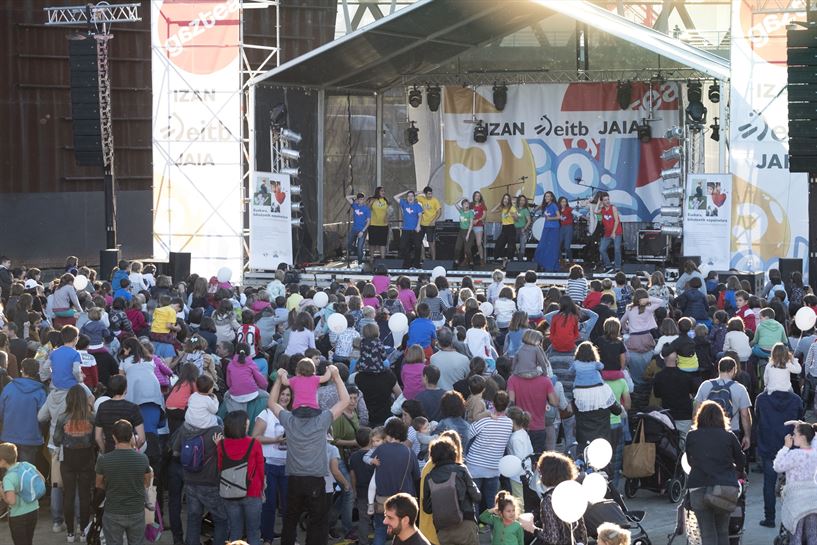 'Go!azen' telesailaren aurreestreinaldia, 'Izan EiTB'n. (Argazkia: EiTB)