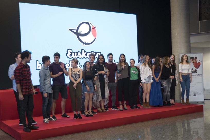 'Go!azen' telesailaren aurreestreinaldia, 'Izan EiTB'n. (Argazkia: EiTB)