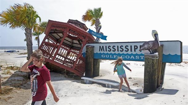 'Nate' a su paso por Mississippi. EFE.