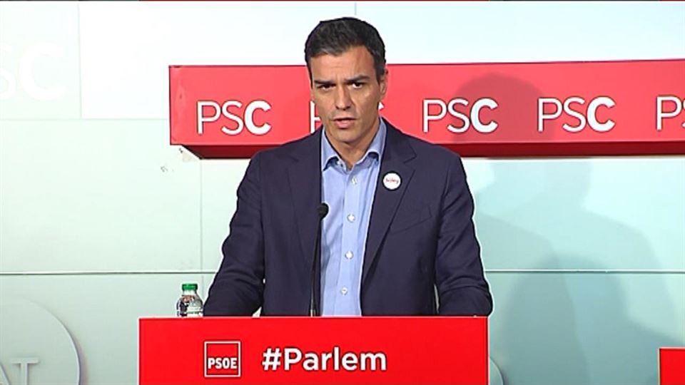 Pedro Sanchez PSOEko idazkari nagusia. Argazkia: EiTB