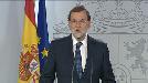 Mariano Rajoyren agerraldia, Kataluniako auzian