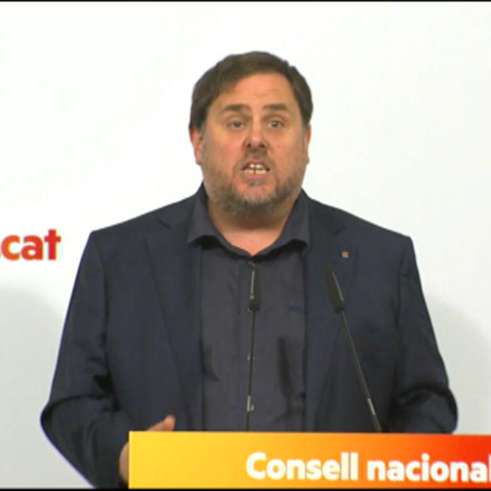 El cesado vicepresidente de la Generalitat de Cataluña, Oriol Junqueras. Imagen de archivo: EiTB