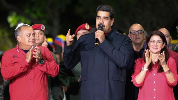 Nicolas Maduro datuak ezagutu ostean. EFE