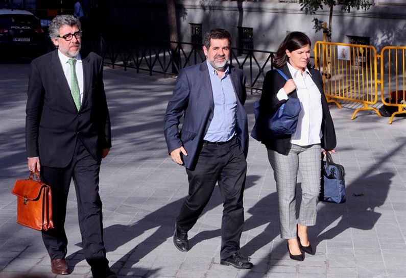 Jordi Sánchez cuando acudió a la Audiencia Nacional de Madrid. Foto de archivo: EFE 