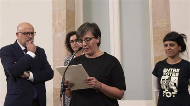 La diputada de la CUP en el Parlament Mireia Boya. Imagen de archivo: EFE