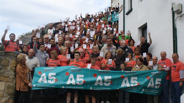 El acto de presentación en Getxo: Imagen: Gure Esku Dago