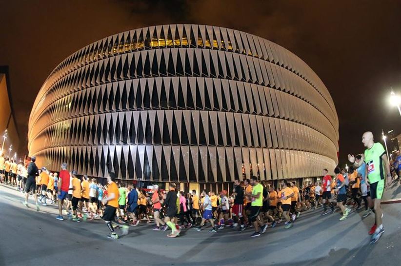 Imagen de archivo de Bilbao Night Marathon. Foto: EFE