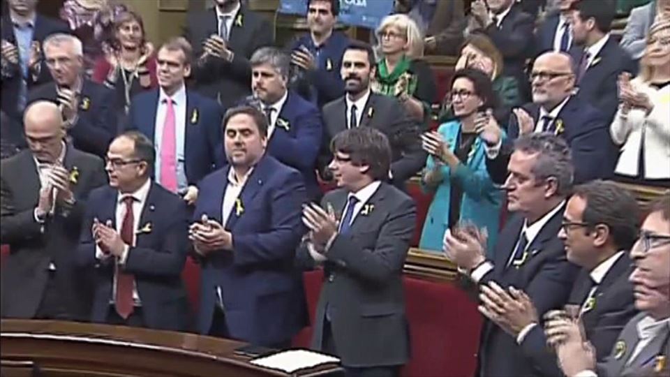 Kataluniako Parlamentuan bozketa