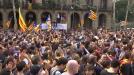 Miles de catalanes celebran la independencia de Cataluña