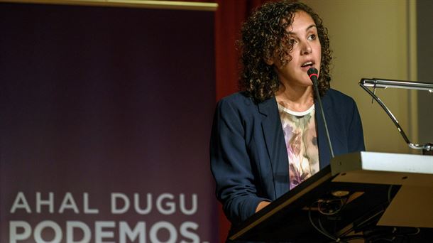 Foto: EFE. Nagua Alba, diputada de Ahal Dugu Podemos.