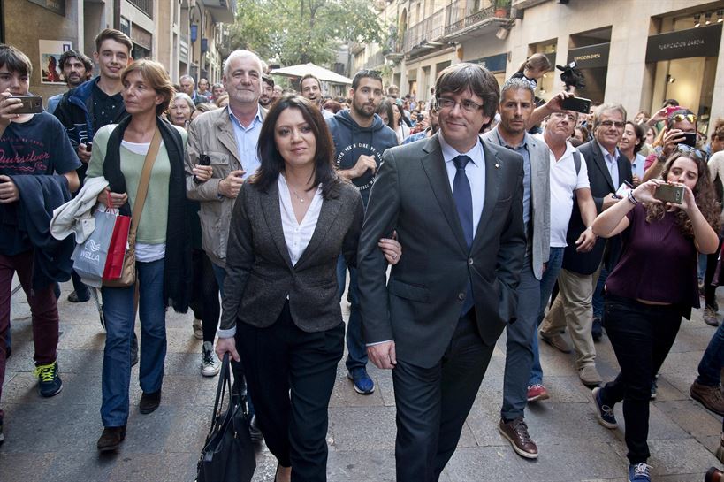 Carles Puigdemont presidenta. Artxiboko irudia: EFE