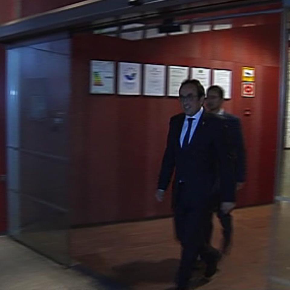 Josep Rull abandona su despacho para continuar con su agenda