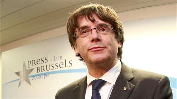 Carles Puigdemont presidentea Bruselan. Artxiboko argazkia: EFE