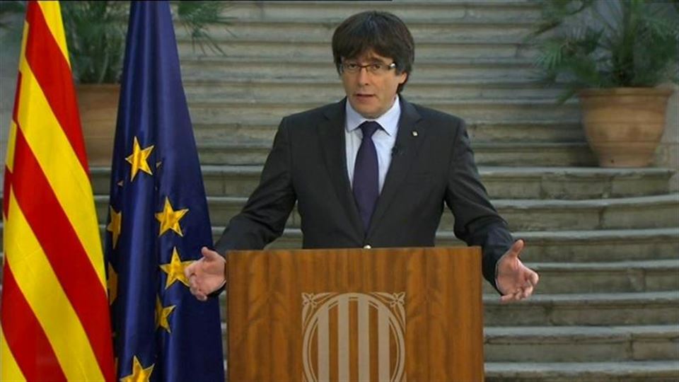 Carles Puigdemont presidenta. Artxiboko irudia: EFE