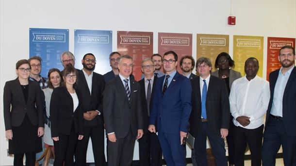 Iñigo Urkullu, en su visita a la Universidad de Laval. Foto: Irekia