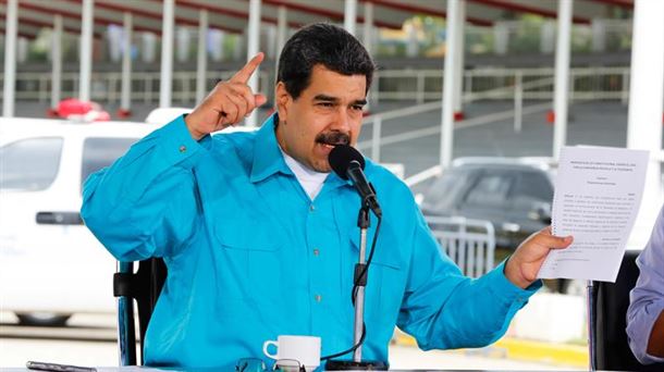 Nicolas Maduro ostegun honetan Venezuelan, Gobernuko bilera batean. Efe.