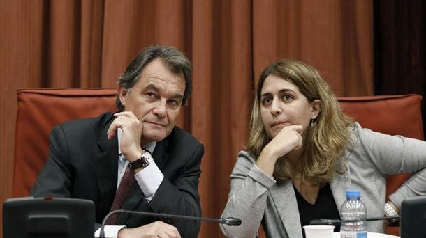 Artur Mas eta Marta Pascal PDeCATen batzorde nazionalak gaur egindako bileran. EFE