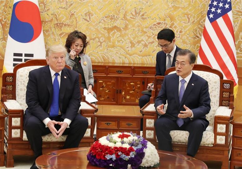 Donald Trump y Moon Jae In