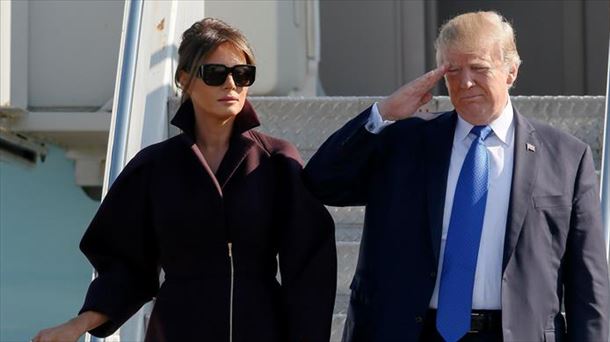 Melania Trump y Donald Trump, en su primera gira por Asia