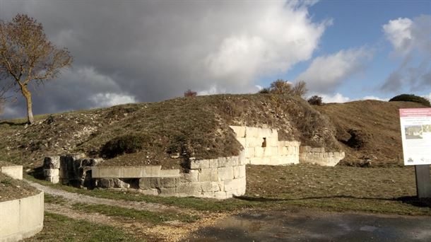 Arranca la consolidación de la muralla sur de Iruña-Veleia