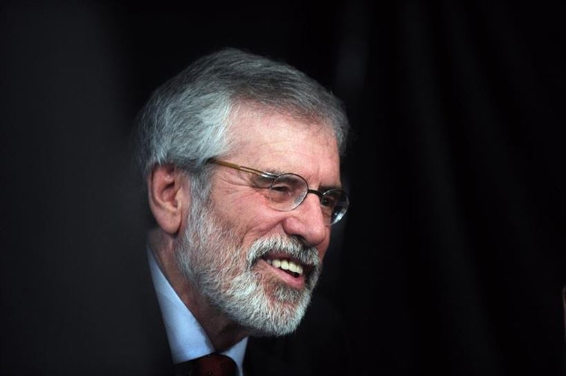 Gerry Adams, Sinn Féin alderdiko buruzagia. EFE