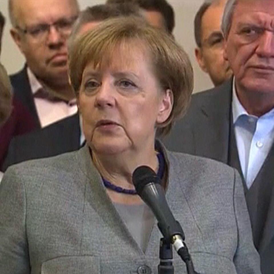 Angela Merkelen artxiboko argazkia. Agentzietatik hartutako irudia