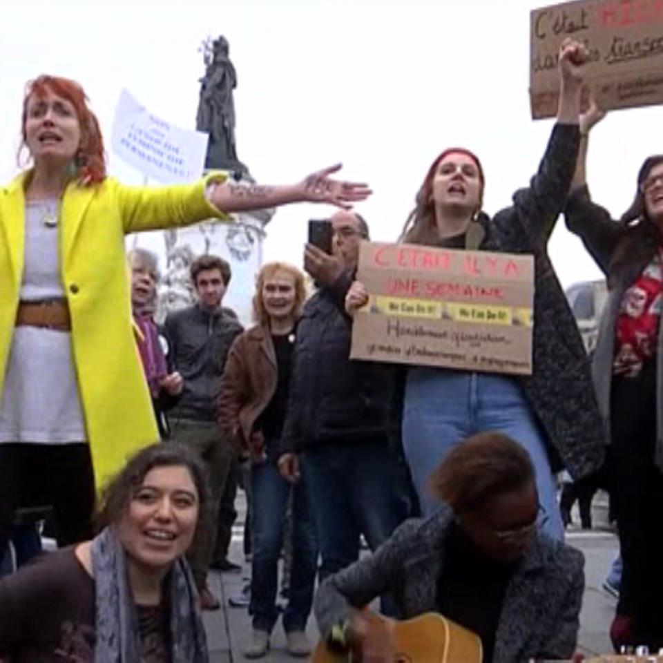 Protesta contra agresiones machistas en Francia