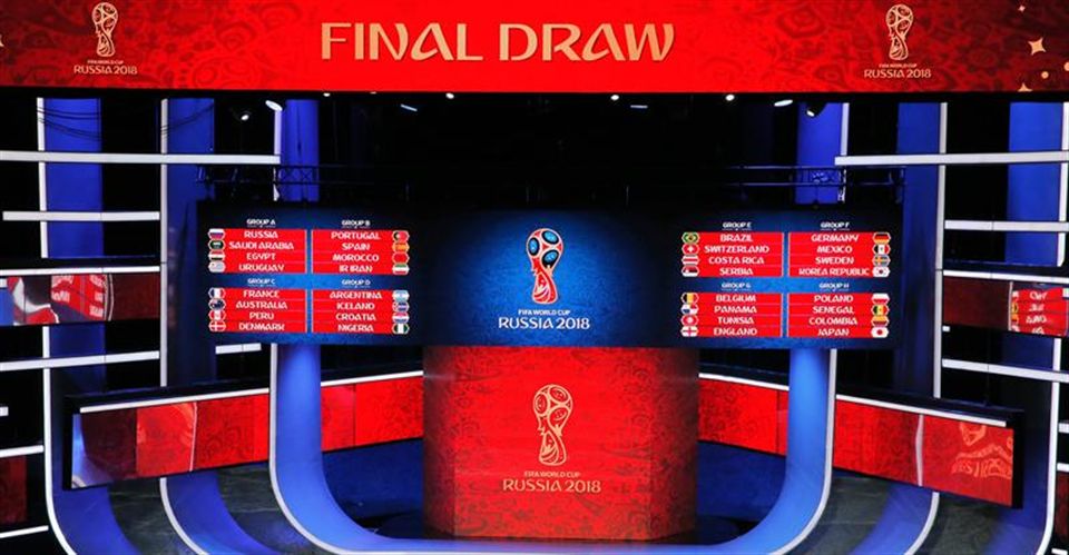 Munduko txapelketako multzoen zozketa