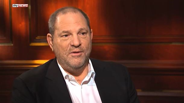 Harvey Weinstein durante una entrevista en un medio americano.