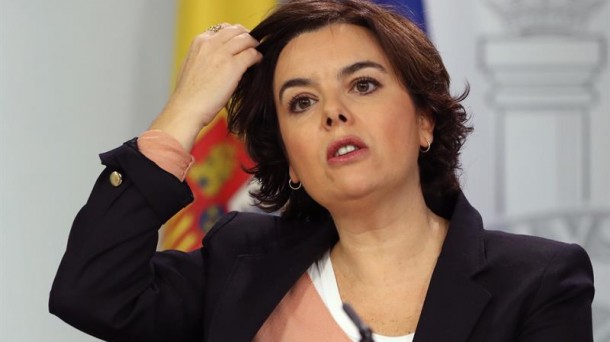 La vicepresidenta del Gobierno español, Soraya Sáenz de Santamaría. Foto: Efe