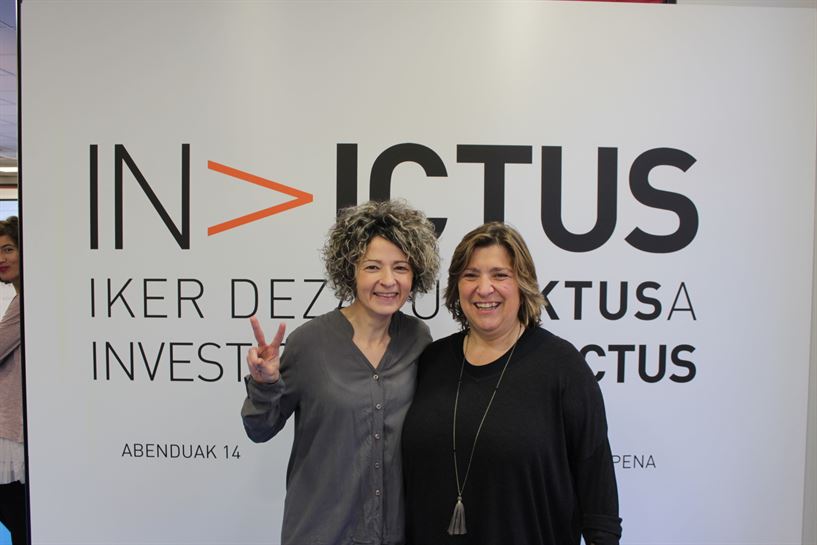 María Ortiz y Sandra Ibarrondo (ATECE Araba y FEATECE). 