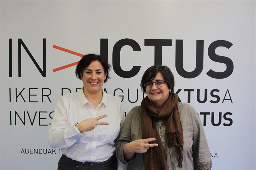 Leire Aginako y Nagore Bilbao.