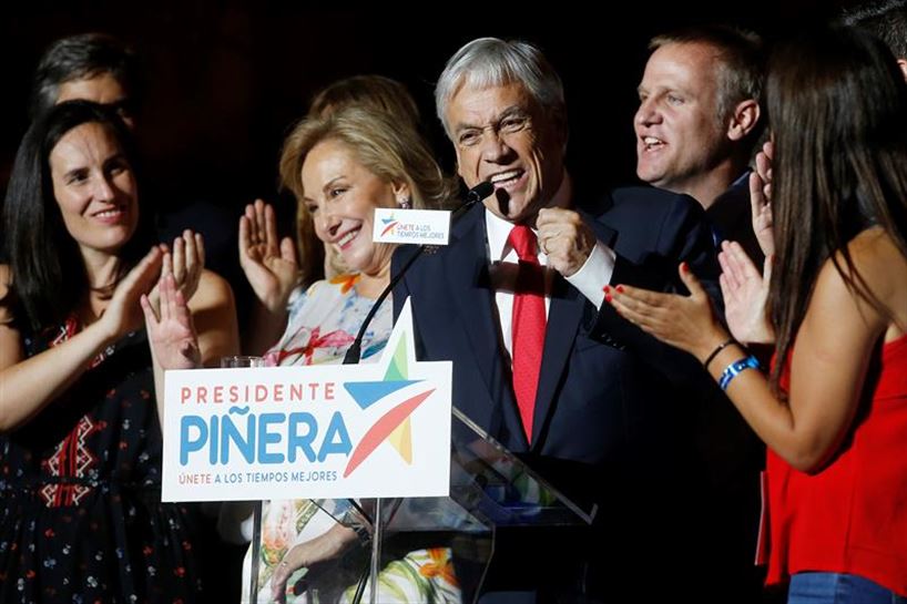 Sebastian Piñera Txileko presidente ohia. Argazkia: EFE
