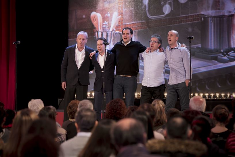 Bittor Arginzoniz, David Yarnoz, Xabier Ibaroure, Patxi Eceiza eta Aitor Arregi sukaldariak