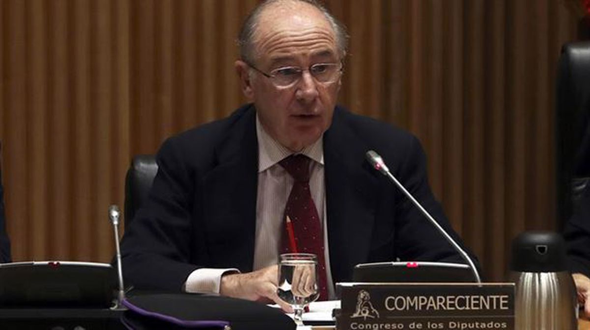 Rodrigo Rato en una comparecencia en Comisión en 2018