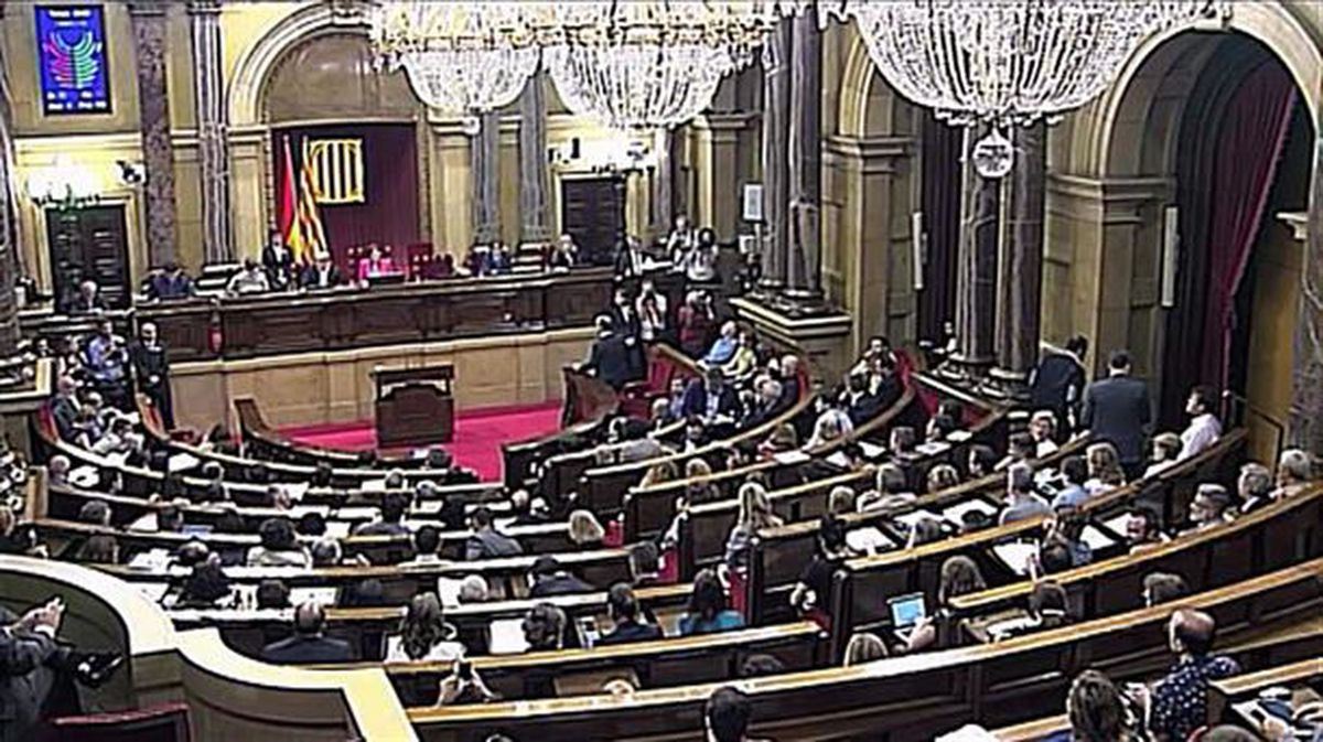 Captura de pantalla del Parlamento de Cataluña. Imagen de archivo: Agencias