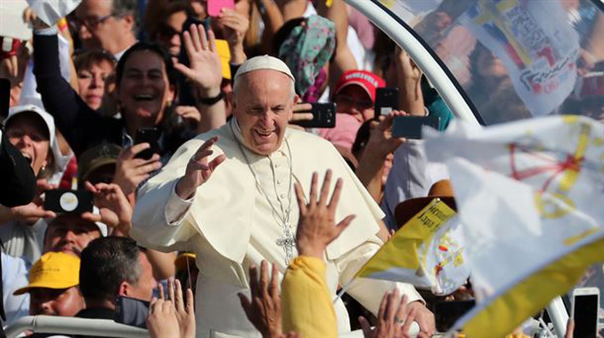 El papa Francisco en Chile. Foto: EFE. 