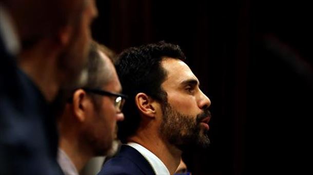 Roger Torrent fue elegido este miércoles como nuevo presidente del Parlament. Foto: EFE. 