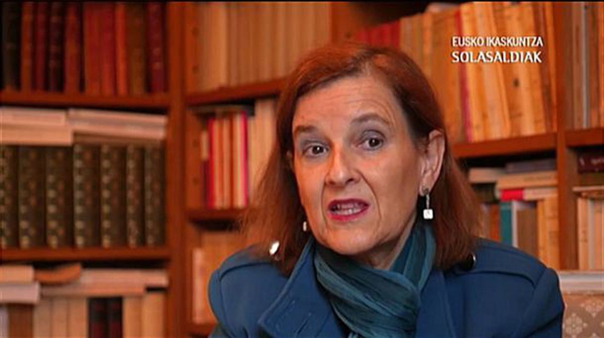 La juez María Elósegui. Captura sacada de un vídeo de archivo de ETB. 