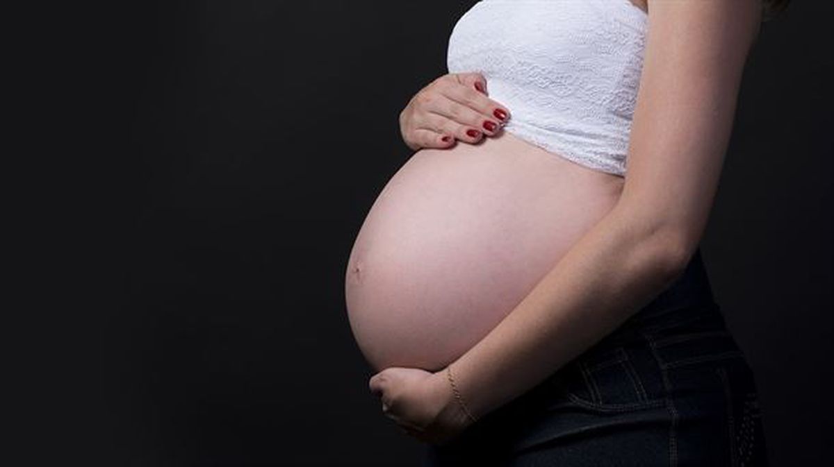 Imagen de la tripa de una embarazada