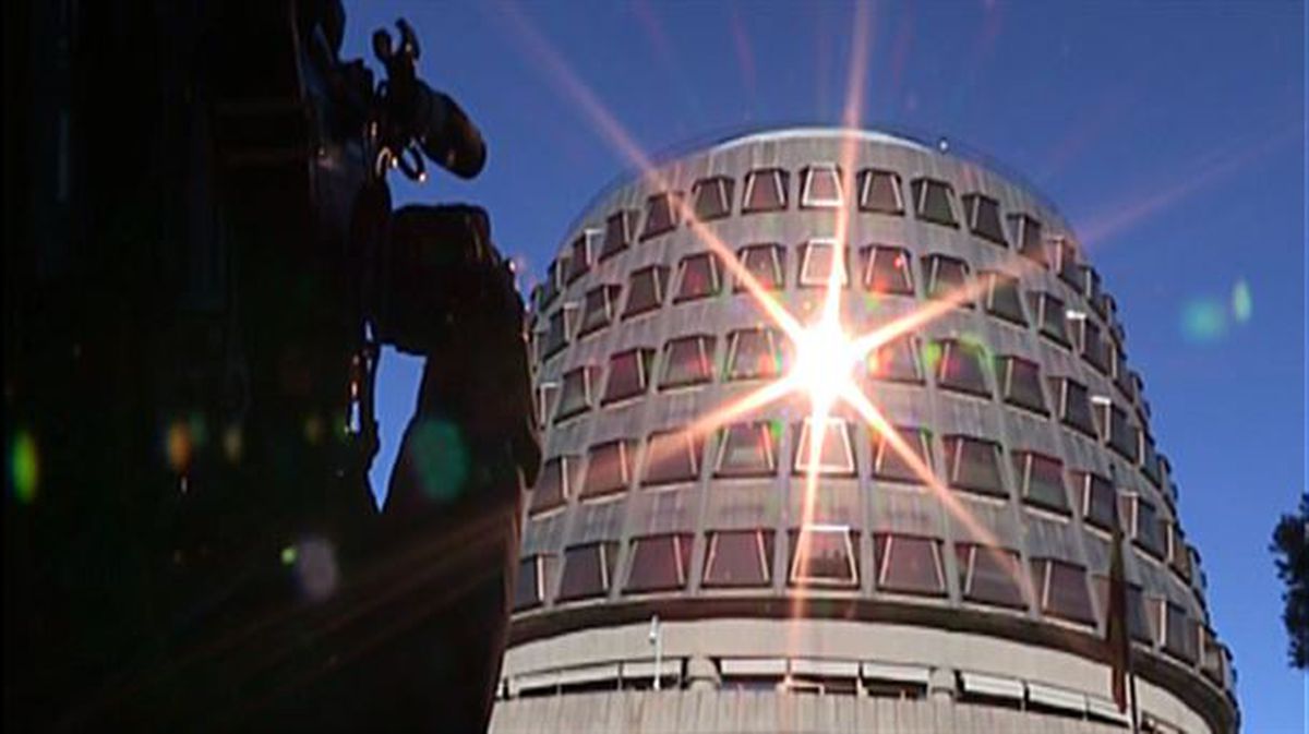 El Tribunal Constitucional. Foto obtenida de un vídeo emitido en EiTB