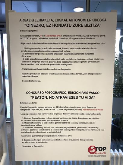 Seguridad vial, concurso fotográfico, presentación 31.01.2018