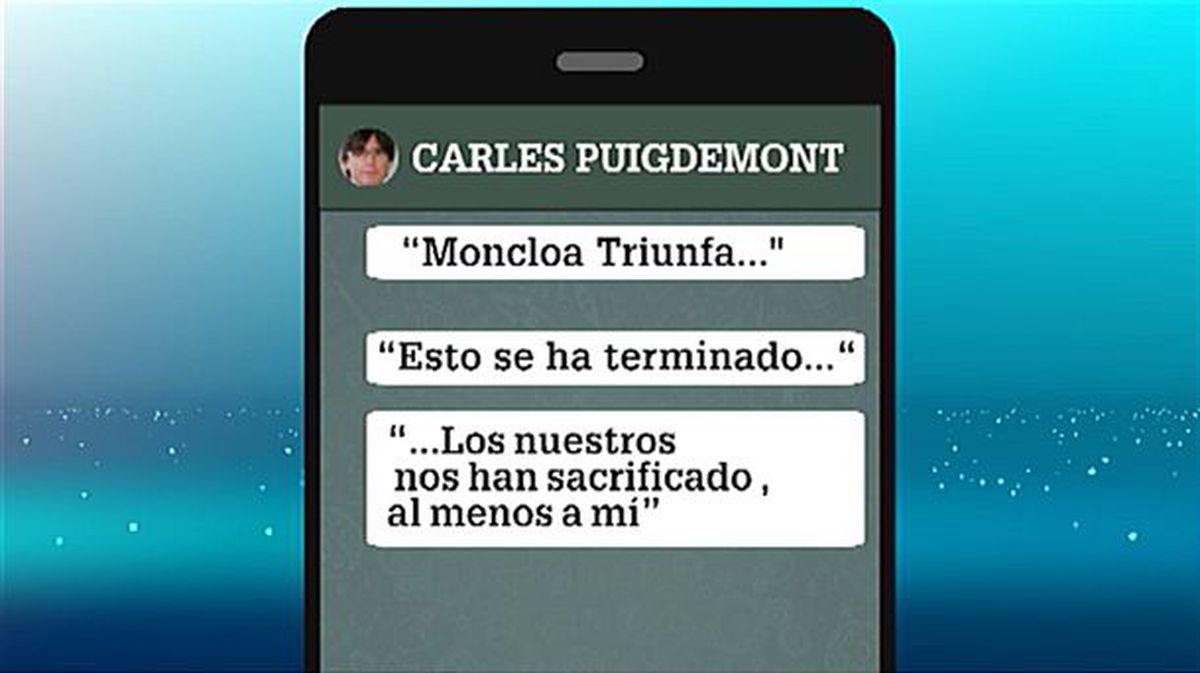 Carles Puigdemont, en una comparecencia anterior. Foto: captura de pantalla de un vídeo de EiTB. 