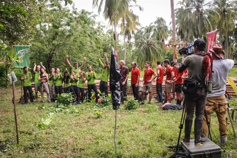 Detrás de las cámaras de una de las pruebas.